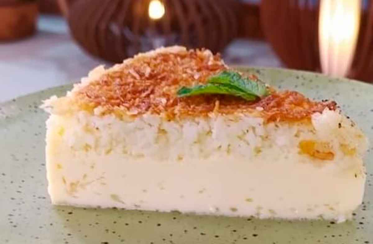 Receita fácil de falso cheesecake da Ana Maria Braga