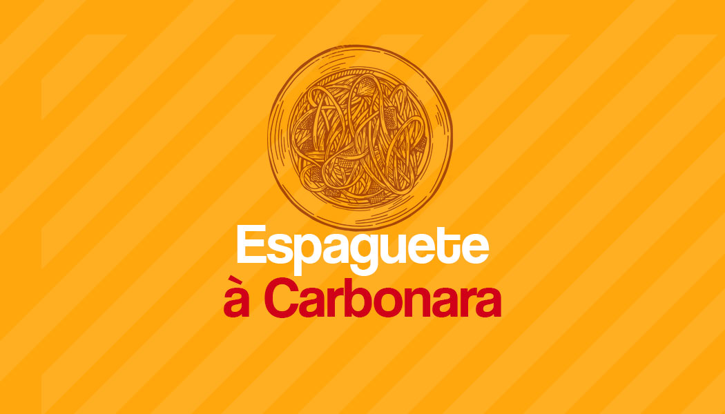 Receita fácil de Espaguete à Carbonara