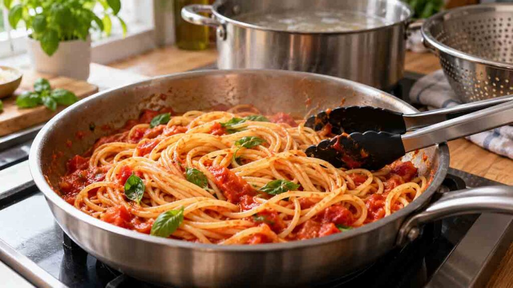 Dicas fáceis de como fazer o macarrão perfeito. Imagem: Condutta.com/IA